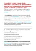 Texas OSSF Installer II Study Guide 2026&sol;2027 &vert; Complete Exam Questions Bank with Verified Answers & Detailed Rationales &vert; TCEQ 30 TAC 285 Certification Prep