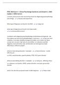 PSYC 363 Exam 3 - Clinical Psychology Questions and Answers &vert; 2026&NewLine;Update &vert; 100&percnt; Correct&period;