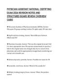 PHYSICIAN ASSISTANT NATIONAL CERTIFYING&NewLine;EXAM 2026 REVISION NOTES AND&NewLine;STRUCTURED BOARD REVIEW OVERVIEW&NewLine;GUIDE