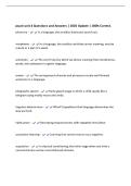 psych unit 4 Questions and Answers &vert; 2026 Update &vert; 100&percnt; Correct&period;&NewLine;phoneme - In a language&comma; the smallest distinctive sound unit&period;&NewLine;morpheme - In a language&comma; the smallest unit that carries meaning&semi; may be&NewLine;a word or a part of a word&period;&NewLine;semantics - The set of 