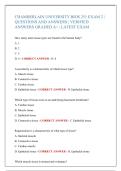 CHAMBERLAIN UNIVERSITY BIOS 251 EXAM 2 &vert; QUESTIONS AND ANSWERS &vert; VERIFIED ANSWERS GRADED A&plus; &vert; LATEST EXAM