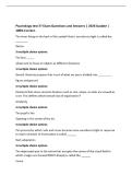 Psychology test 3&quest; Exam Questions and Answers &vert; 2026 Update &vert;&NewLine;100&percnt; Correct&period;