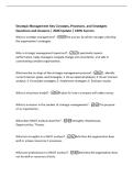 Strategic Management Key Concepts&comma; Processes&comma; and Strategies&NewLine;Questions and Answers &vert; 2026 Update &vert; 100&percnt; Correct&period;