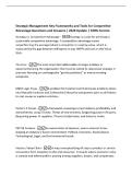 Strategic Management Key Frameworks and Tools for Competitive&NewLine;Advantage Questions and Answers &vert; 2026 Update &vert; 100&percnt; Correct&period;