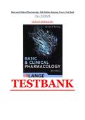 Basic & Clinical Pharmacology 14th Edition Study Guide &vert; Katzung & Trevor &vert; Practice Questions&comma; Drug Tables & Exam Review &vert; A&plus; Stuvia Package