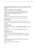 Strategic Management Questions and Answers &vert; 2026 Update &vert; 100&percnt;&NewLine;Correct&period;