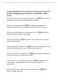 Strategic Management & External&sol;Internal Environment Analysis for&NewLine;Business Strategy Questions and Answers &vert; 2026 Update &vert; 100&percnt;&NewLine;Correct&period;