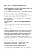 HEAS 1000 QUESTIONS & ANSWERS 2026