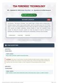 TSA Forensic Technology 50&plus; &lpar;Updated for 2026&sol;2027&rpar; Exam Prep Pack A&plus; Questions & Verified Answers