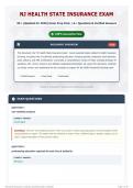 NJ Health State Insurance Exam 30&plus; &lpar;Updated for 2026&rpar; Exam Prep Pack   A&plus; Questions & Verified Answers