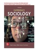 Test Bank Experience Sociology 5th Edition By David Croteau&comma; William Hoynes&comma; Tara Stamm&vert; All Chapters 1-17