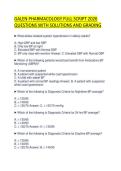 GALEN PHARMACOLOGY FULL SCRIPT 2026&NewLine;QUESTIONS WITH SOLUTIONS AND GRADING