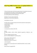 ACCS Prep &lpar;NBRC Practice Exam 1&rpar;&vert; Updated RATED A&plus; &vert; NEW 2026