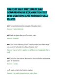 RIGHT OF WAY PORTION OF QAC&NewLine;COMPREHENSIVE EXAMINATION TEST&NewLine;2026 QUESTIONS AND ANSWERS FULLY&NewLine;SOLVED&NewLine;