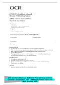 GCSE &lpar;9&ndash;1&rpar; Combined Science B&NewLine;&lpar;Twenty First Century Science&rpar;&NewLine;J260&sol;02 Chemistry &lpar;Foundation Tier&rpar;