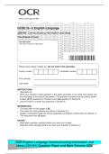 GCSE &lpar;9&ndash;1&rpar; English Language&NewLine;J351&sol;01 Communicating information and ideas