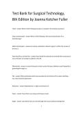 Testbsk &vert; Test Bank for Surgical Technology&comma; 8th Edition by Joanna Kotcher Fuller &vert; ISBN 9780323680189 &vert; Complete Exam Prep&NewLine;&NewLine;