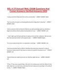 REL A 275 Actual FINAL EXAM Questions And Correct Answers &lpar;Verified Answers&rpar; 2026