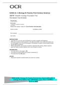 GCSE &lpar;9&ndash;1&rpar; Biology B &lpar;Twenty First Century Science&rpar;&NewLine;J257&sol;01 Breadth in biology &lpar;Foundation Tier&rpar;&NewLine;