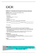 GCSE &lpar;9&ndash;1&rpar; Chemistry B &lpar;Twenty First Century Science&rpar;&NewLine;J258&sol;02 Depth in Chemistry &lpar;Foundation Tier&rpar;&NewLine;