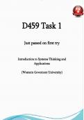 D459 Task 1 &lpar;2026&rpar; &vert; Systems Thinking Case Study & Iceberg Tool