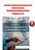Full Test Bank For  Wilkins&rsquo; Clinical Assessment in Respiratory Care 9th Edition By Albert J&period; Heuer &vert; Chapters 1&ndash;21 &vert; Verified &vert; Exam Prep