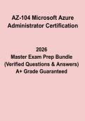AZ-104 Microsoft Azure Administrator Certification Exam Prep 2026 Guide