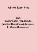 AZ-104 Exam Prep 2026 Microsoft Azure Administrator Questions & Answers