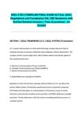 WGU C702 CYBERLAW FINAL EXAM ACTUAL 2026 &vert; Regulations and Compliance OA &vert; 200 Questions with Verified Detailed Answers &vert; Pass Guaranteed - A&plus; Graded&NewLine;&NewLine;