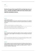 med surg EXAM A&plus; GRADE ASSURED COMPLETE SOLUTIONS AND VERIFIED ANSWERS