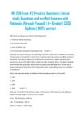 NR 328 Exam &num;2 Practice Questions &vert; Actual study Questions and verified Answers with Rationale &lpar;Already Passed&rpar; &vert; A&plus; Graded &vert; 2026 Updates &vert; 100&percnt; correct