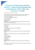 NGWA General Drilling Exam Actual Exam 2026&sol;2027 &ndash; Complete Exam-Style Questions with Detailed Rationales &vert; 100&percnt; Verified &ndash; Pass Guaranteed &ndash; A&plus; Graded&NewLine;&NewLine;