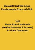 Microsoft Azure Fundamentals AZ-900 Certification Exam Prep Questions 2026