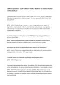 CBAP Test Questions &ndash; Study Guide and Practice Questions for Business Analysis Certification Exam