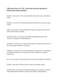 CQPA Practice Exam 2 &lpar;V&comma; VI&comma; VII&rpar; &ndash; Study Guide and Practice Questions for Quality Process Analyst Certification