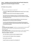Coupa &ndash; Compliance and Control Study Guide and Practice Material for Procurement and Spend Management Systems