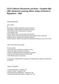 CCLE California Chiropractic Law Exam &ndash; Complete Q&A &lpar;400&plus; Questions&rpar; Licensing&comma; Ethics&comma; Scope of Practice & Regulations &ndash; 2026&period;