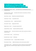 HOSA Pathophysiology Test &lpar;Musculoskeletal&rpar; Questions All Solved Correct 2025&sol;2026 Updated&period;