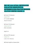 RNC-NIC 2026 ACTUAL CERTIFICATION&NewLine;EVALUATION NEUROCRITICAL&NewLine;INSTRUMENTATION PRACTICE RESOURCE&NewLine;SOLUTION VERIFIED GRADED A&plus;&NewLine;