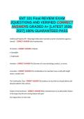 ENT 101 Final REVIEW EXAM 2QUESTIONS AND VERIFIED CORRECT ANSWERS GRADED A&plus; LATEST&period;docx&NewLine;&NewLine;