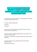 ENT 101 QUESTIONS AND VERIFIED CORRECT ANSWERS GRADED A&plus; -LATEST 2026-2027- 100- GUARANTEED PASS&period;docx&NewLine;&NewLine;