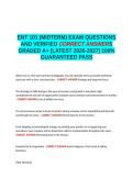 ENT 101 &lpar;MIDTERM&rpar; QUESTIONS AND VERIFIED CORRECT ANSWERS GRADED A&plus; -LATEST 2026-2027- 100- GUARANTEED PASS&period;docx&NewLine;&NewLine;