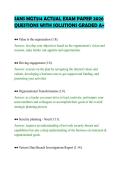 SANS MGT514 ACTUAL EXAM PAPER 2026&NewLine;QUESTIONS WITH SOLUTIONS GRADED A&plus;