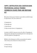 SAPPC CERTIFICATION 2026 QUESTION BANK&NewLine;PROFESSIONAL MODULE TRAINING&NewLine;WORKBOOK SOLVED ITEMS AND RESPONSE&NewLine;KEY