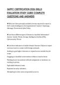 SAPPC CERTIFICATION 2026 SKILLS&NewLine;EVALUATION STUDY GUIDE COMPLETE&NewLine;QUESTIONS AND ANSWERS&NewLine;