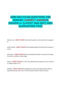 D469 WGU PA QUESTIONS AND VERIFIED CORRECT ANSWERS GRADED A&plus; -LATEST 2026-2027- 100- GUARANTEED PASS&period;docx&NewLine;&NewLine;