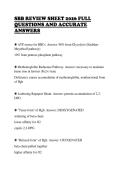 SBB REVIEW SHEET 2026 FULL&NewLine;QUESTIONS AND ACCURATE&NewLine;ANSWERS