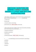 D469 EXAM 2 QUESTIONS AND VERIFIED CORRECT ANSWERS GRADED A&plus; -LATEST 2026-2027- 100- GUARANTEED PASS&period;docx&NewLine;&NewLine;