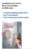 Handboek voor leraren Rene van Kralingen 2025 editie- Kernbegrippen &plus; leerdoelen &plus; veelgemaakte fouten &sol; 9789046908839 &sol; 