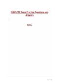 NIGP-CPP Exam Practice Questions and Answers&NewLine;